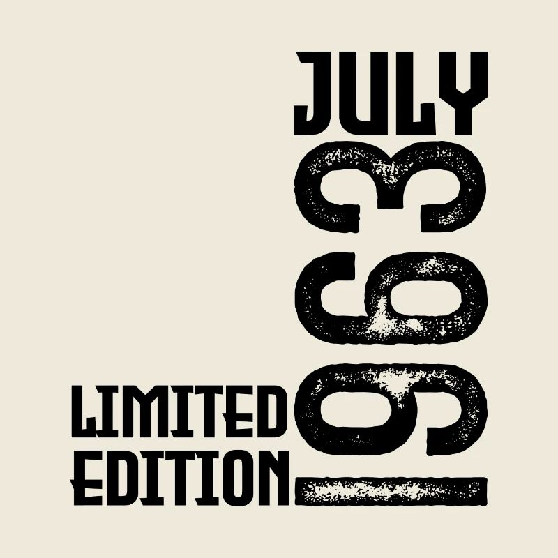 Geschenk Juli 1963. Geburtstag Juli 1963.