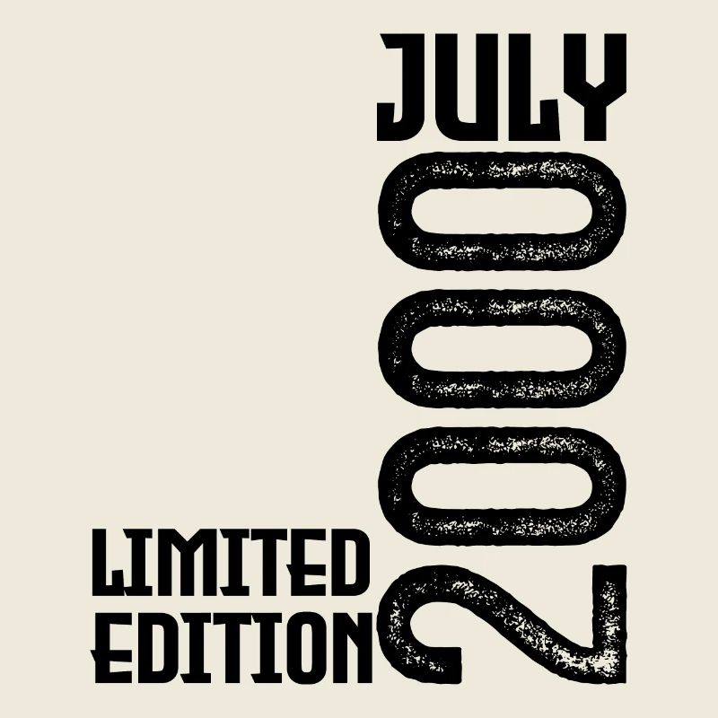 Geschenk Juli 2000. Jubiläum Juli 2000.