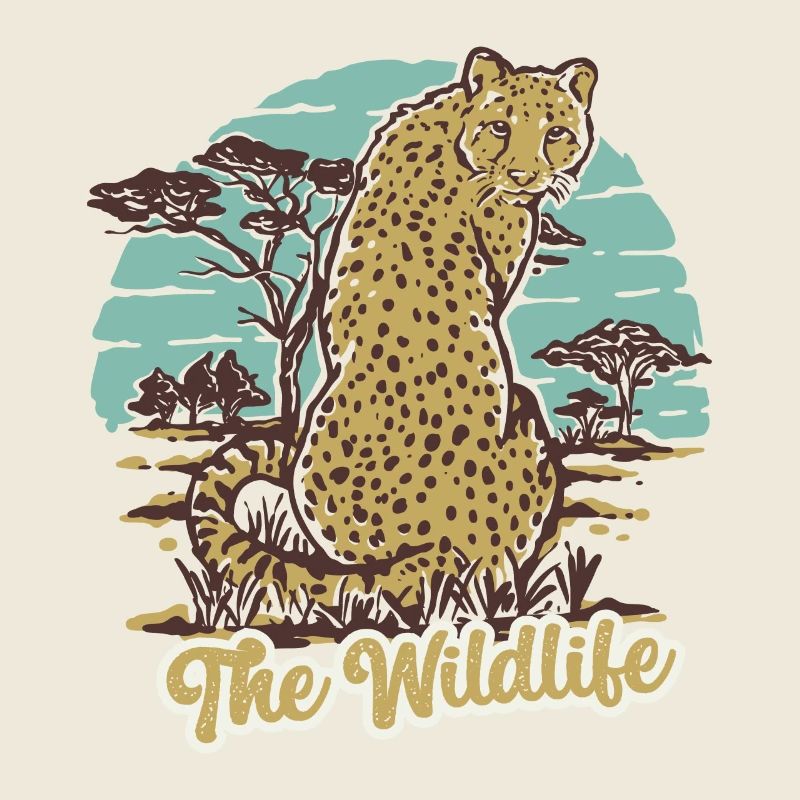 Le guépard de la faune