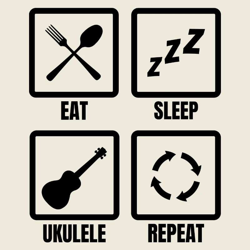 Ukulele Spieler Routine