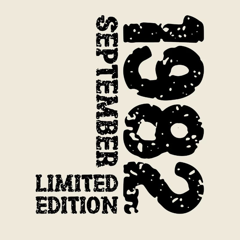 1982 September Limited Edition 41. Geburtstag Deko