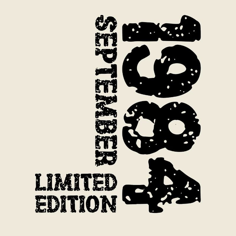 1984 Septembre Edition Limitée 39th Birthday Deco