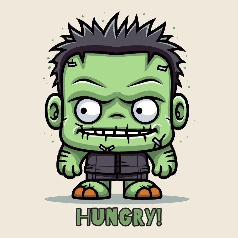 Petit zombie affamé
