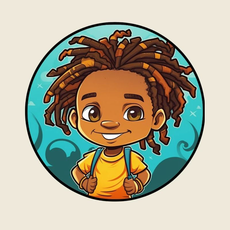 Afro Schwarz Kind Junge Mädchen Empowerment Dreadl