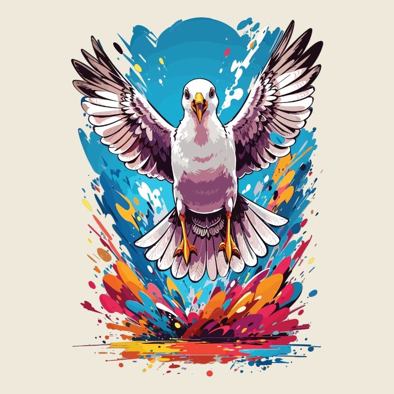 Vacances d’été de mouette