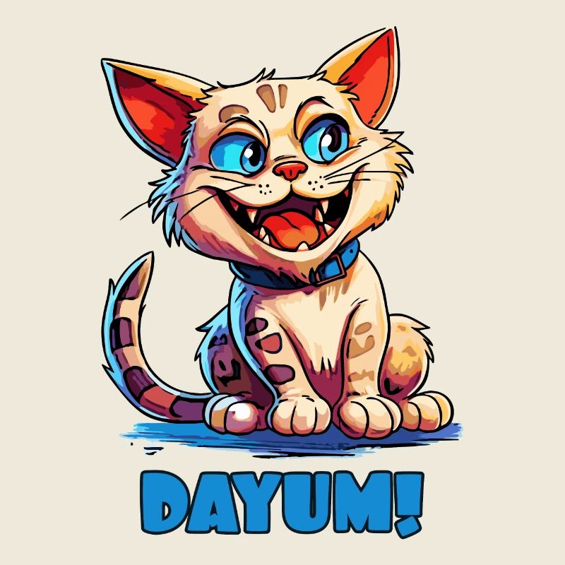 Drôle de chat de dessin animé - Dayum!