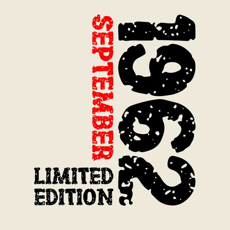 1962 September Limited Edition 61. Geburtstag Deko