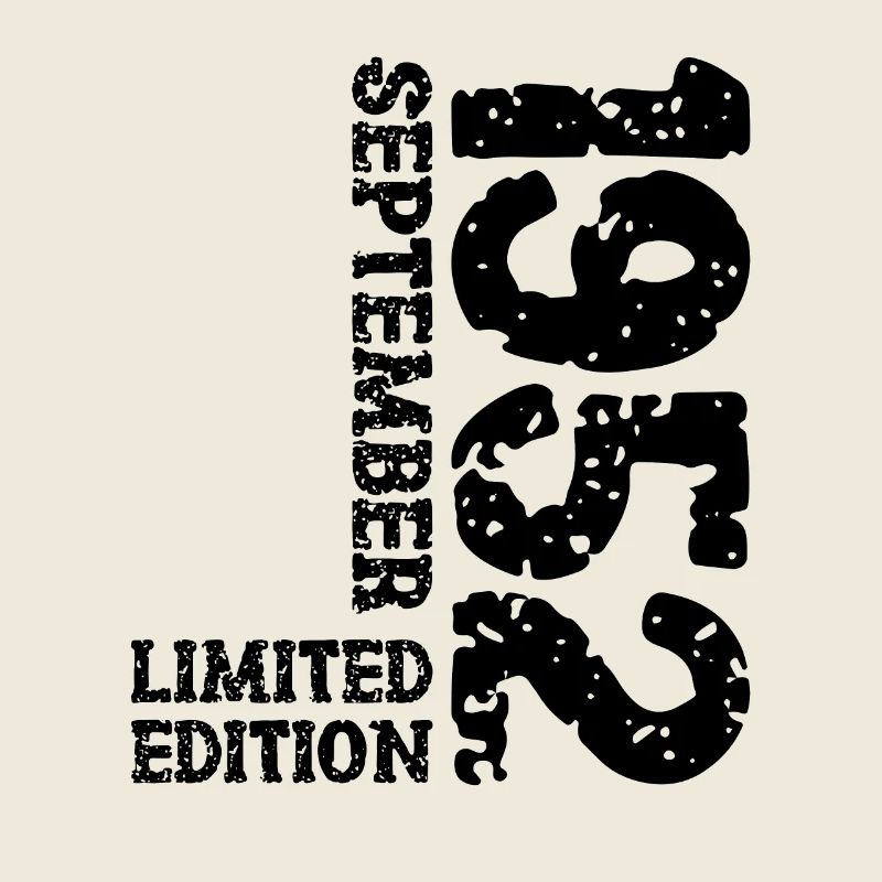1952 September Limited Edition 71. Geburtstag Deko