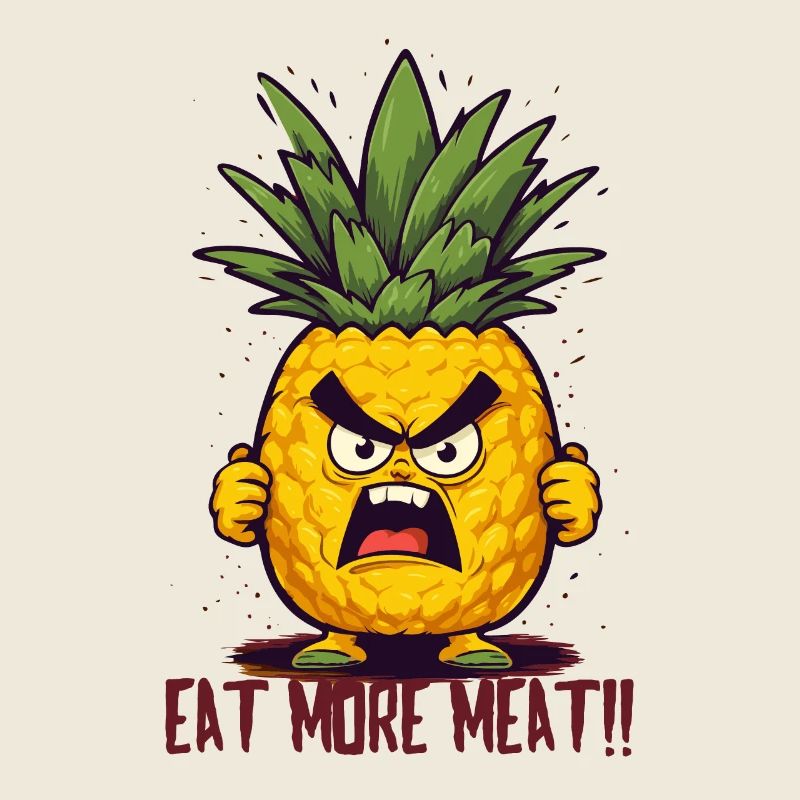 Angry Pineapple : Mangez plus de viande