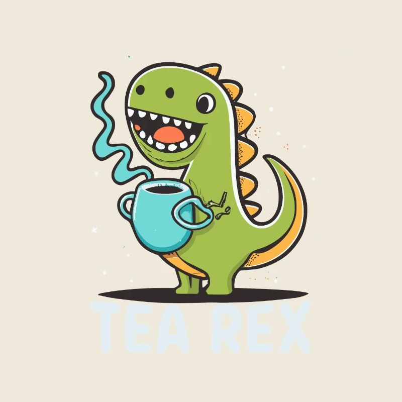 Funny 'Tea Rex' for tea lover