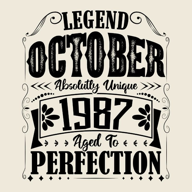 Oktober 1987. Oktober 1987 Geburtstagsgeschenk.