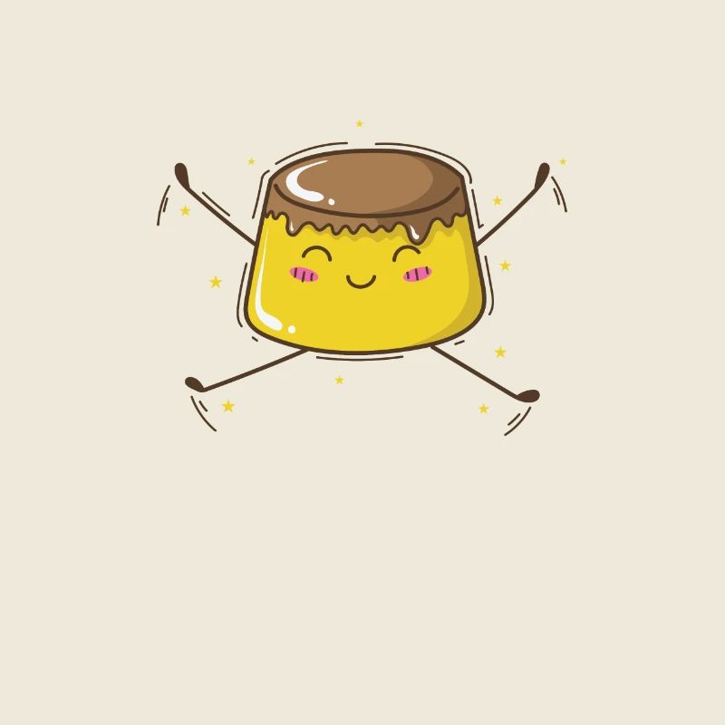 Nourriture à la vanille au pudding sucré