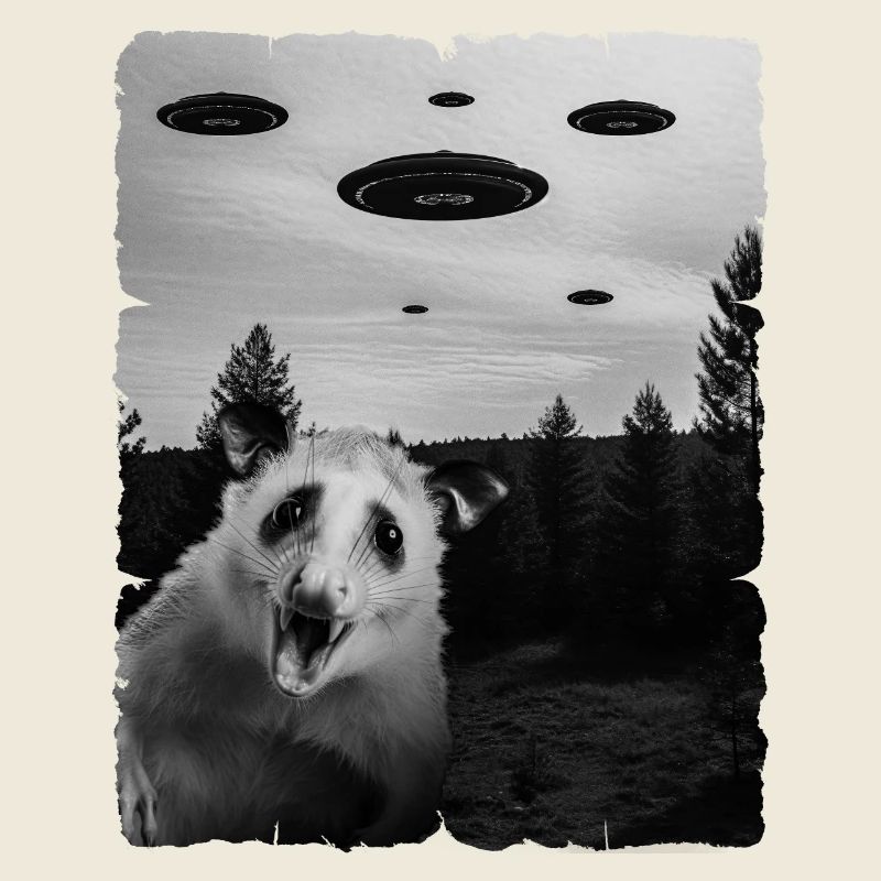 opossum Alien Invasion Uap Weirdcore
