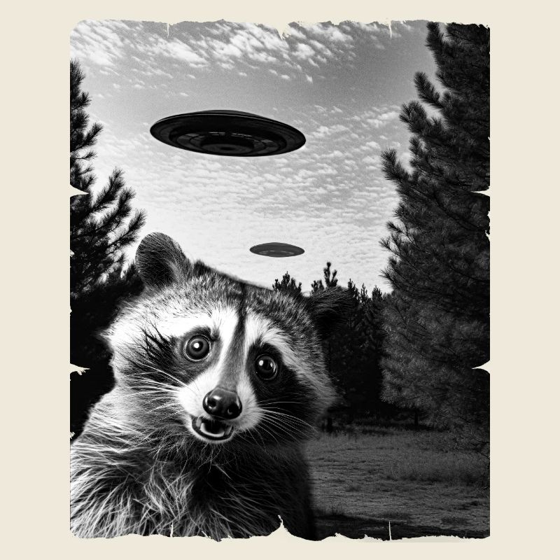 Waschbär Auserirdisch Invasion Uap Weirdcore