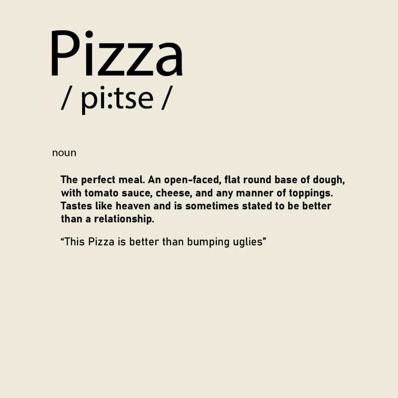 Pizza Definition