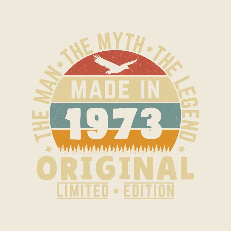 1973 Vintage Retro Geburtstagsgeschenk