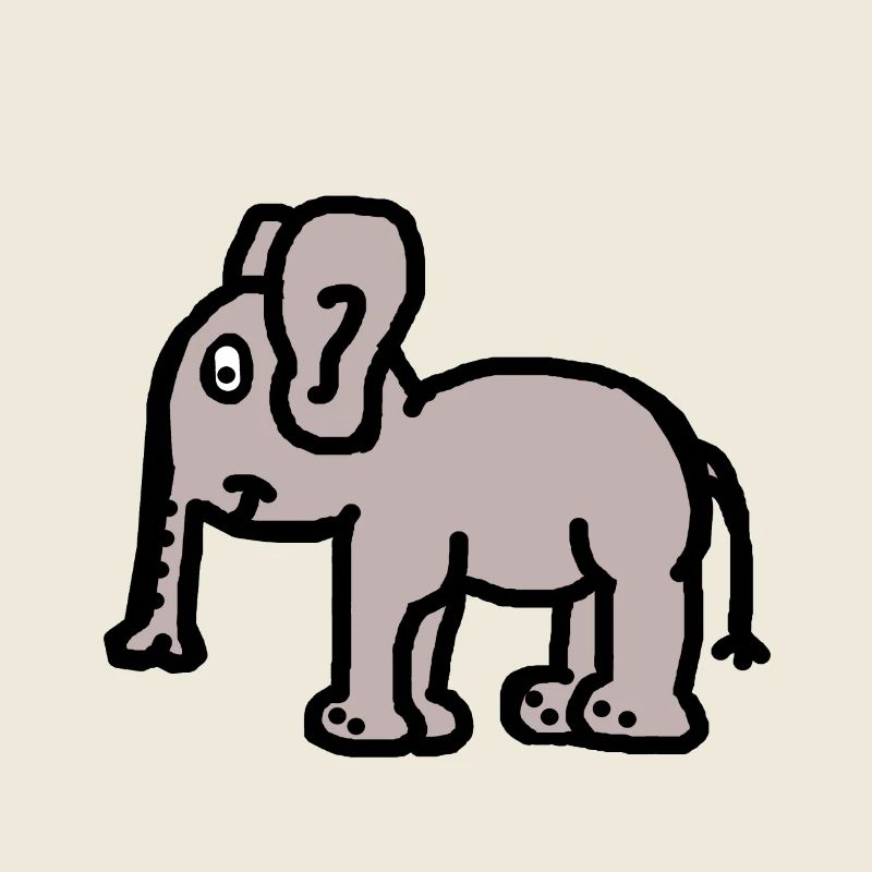 Elefant Dicker Dickhäuter Trampeltier Kinder Zoo