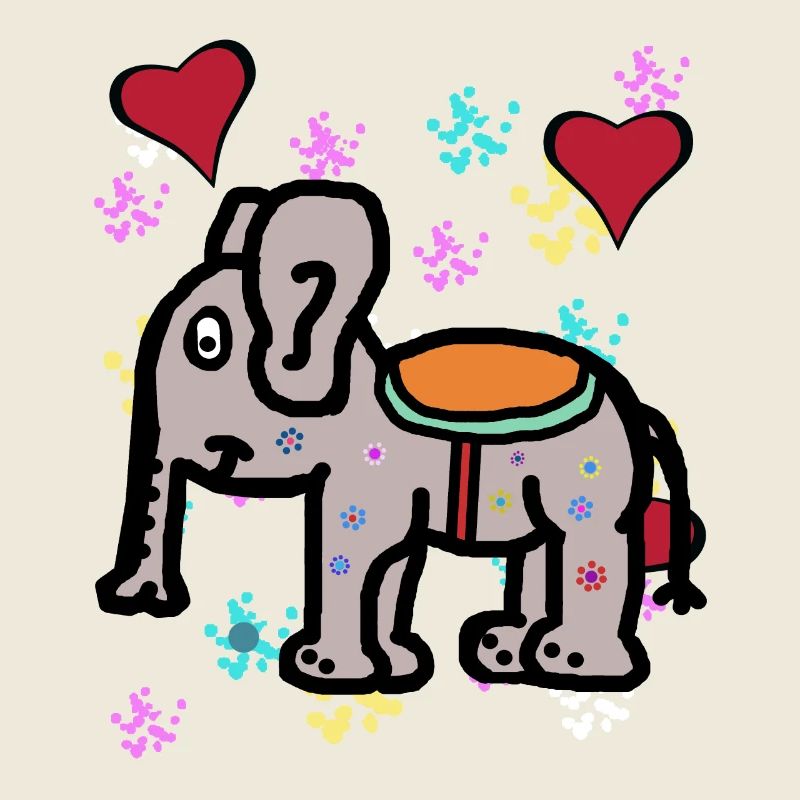 Inde Éléphant Éléphant Proboscis Pachyderme Enfants