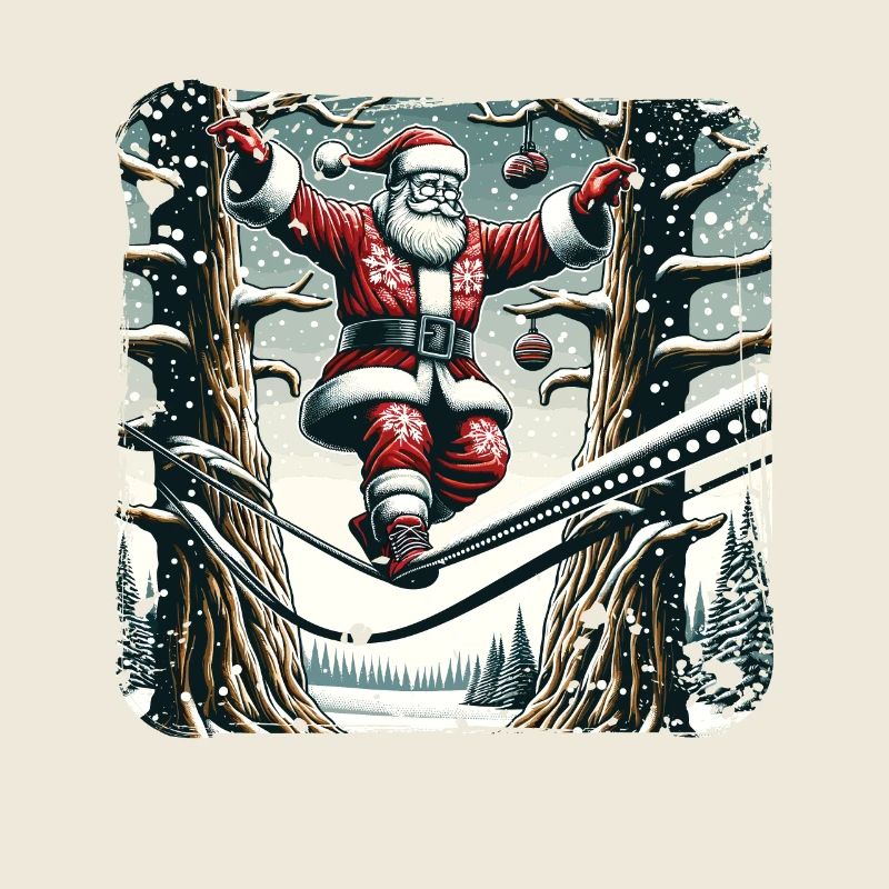 Père Noël Funambule Noël