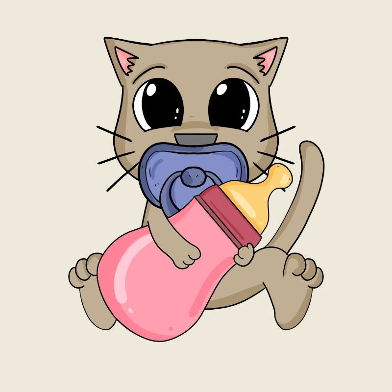 Motif de bébé chat