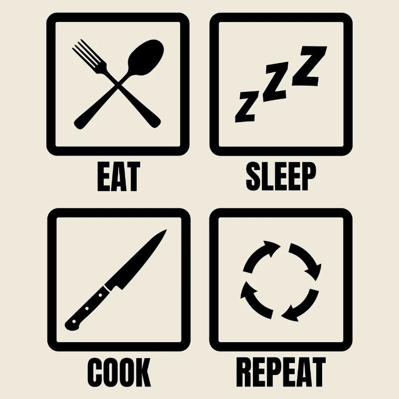 Kochen Tägliche Routine