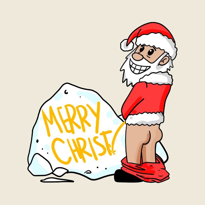 Weihnachtsmann lustig