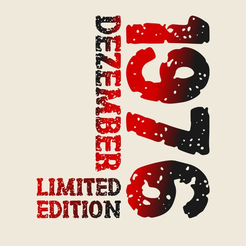 1976 Dezember Limited Edition 47. Geburtstag Deko