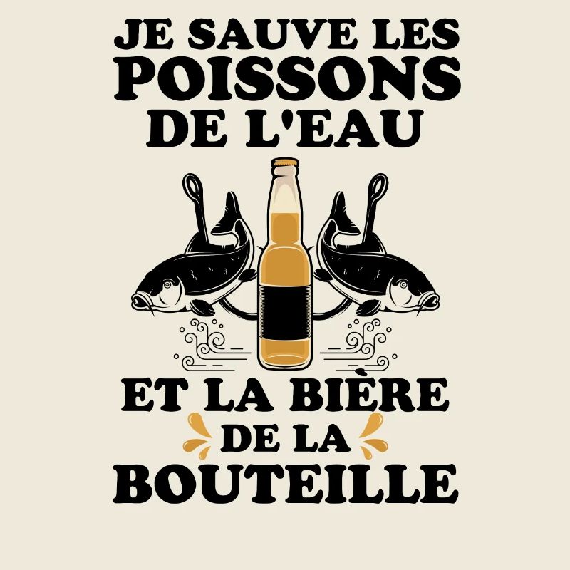 Pêcheur poisson bière