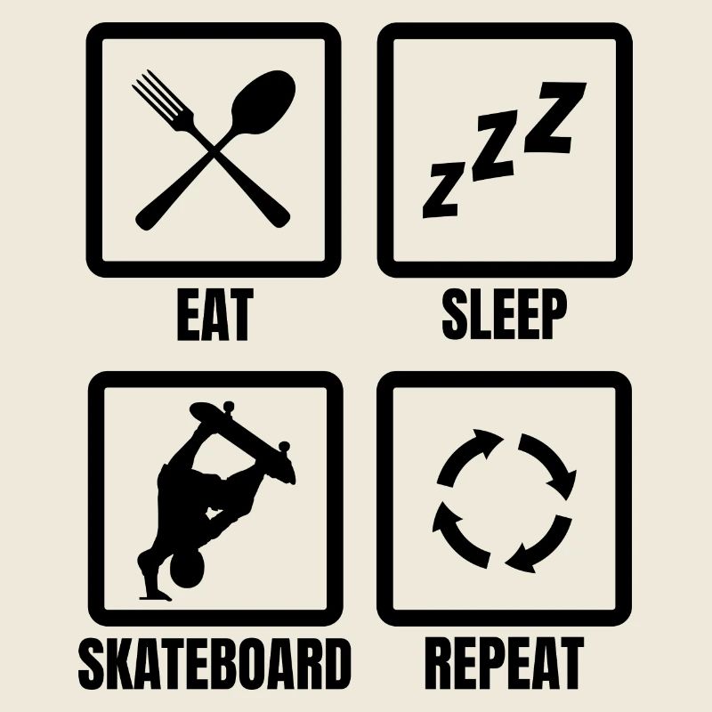 Routine de skateboard