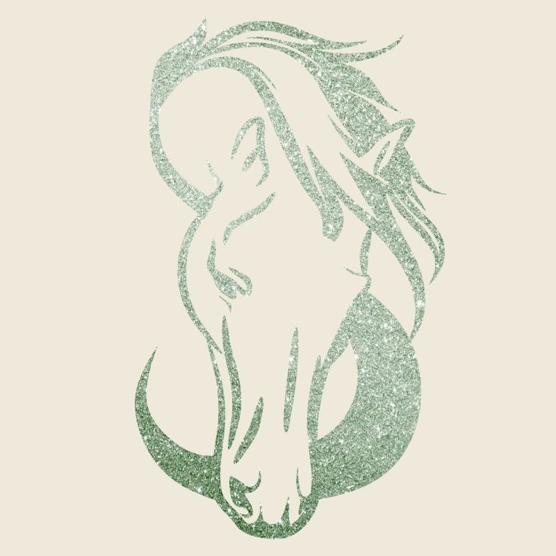Silhouette Pferd Unendliche Liebe