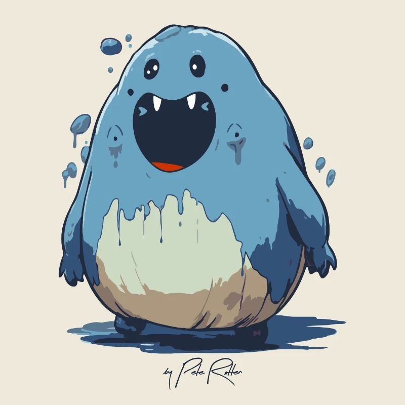 Cartoon Creature Funny Blob