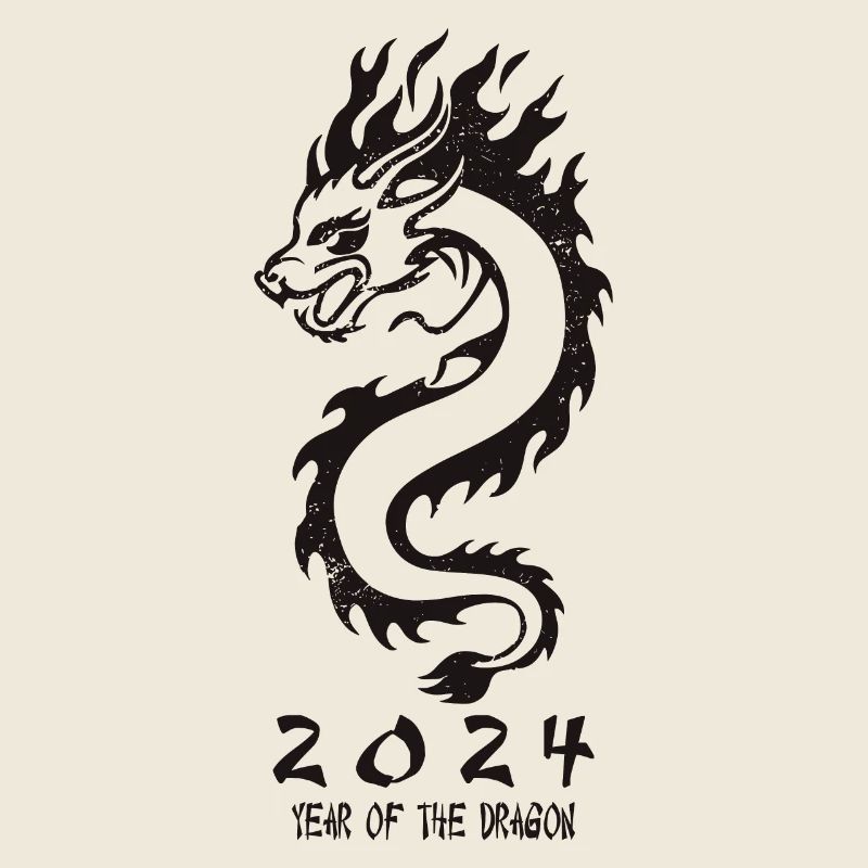 2024 Jahr des Drachen Silvester Geschenkidee