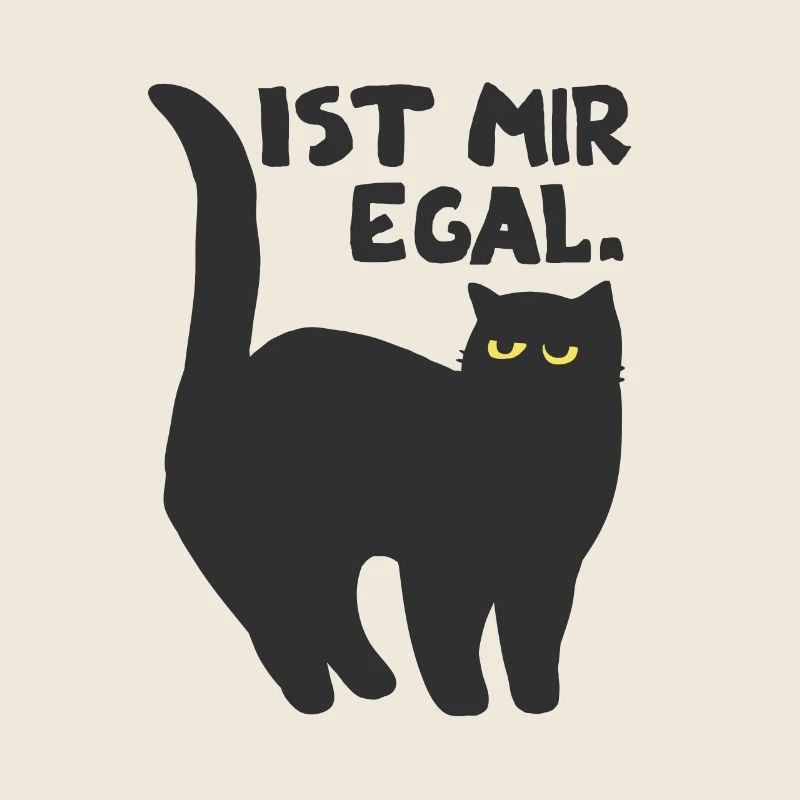 faule Katze Kätzchen Spruch Geschenkidee Katzen