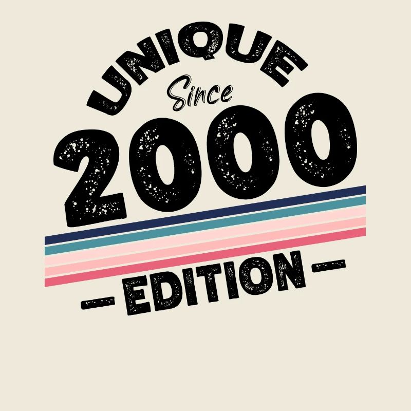 Unique seit 2000 Edition Geburtstag Vintage 2000