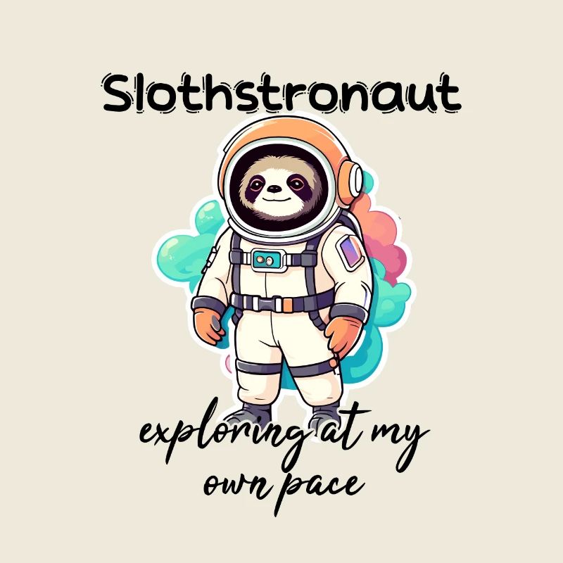 Slothstronaute explorant à mon rythme - Sloth
