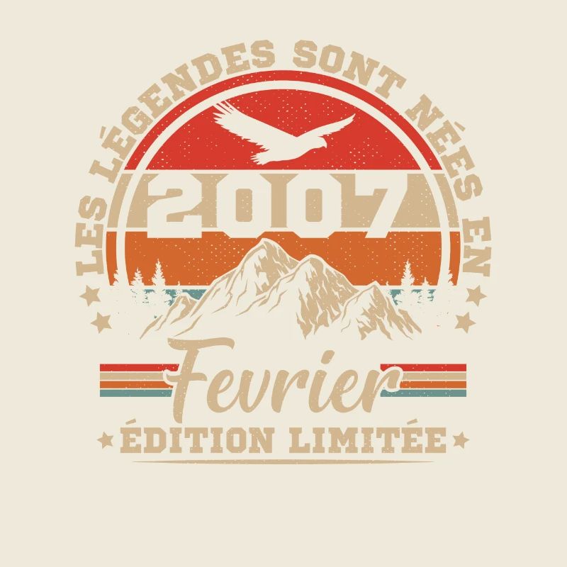 Février 2007 Vintage Anniversaire 2007 Cadeau