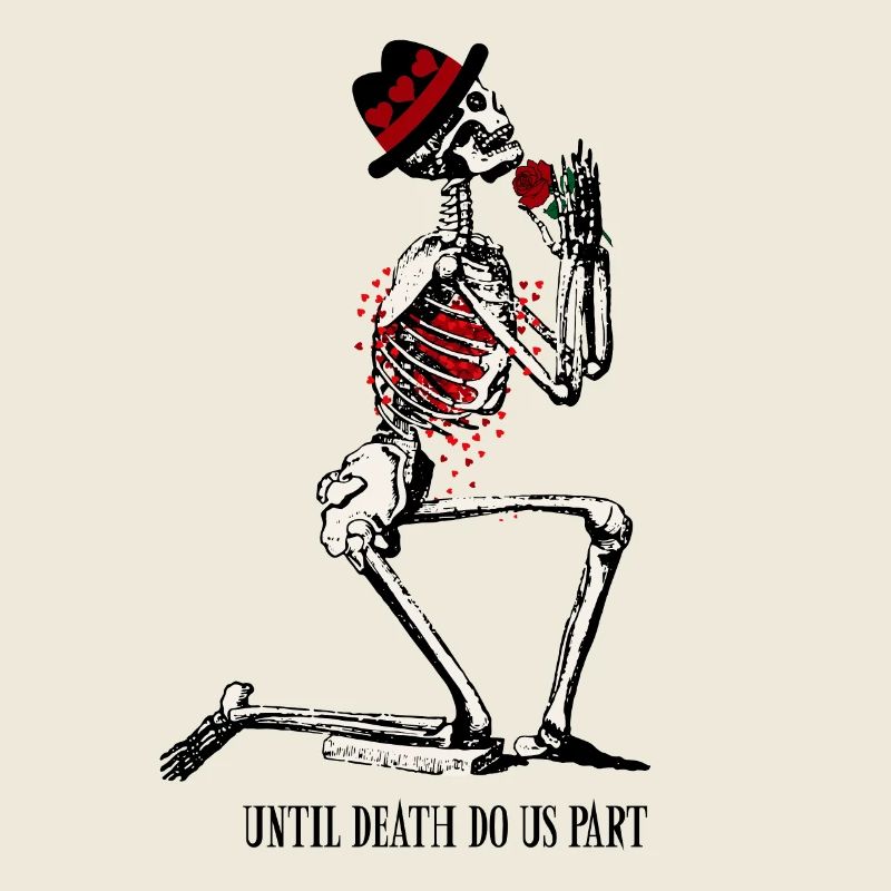 Skelett Bis dass der Tod uns scheidet
