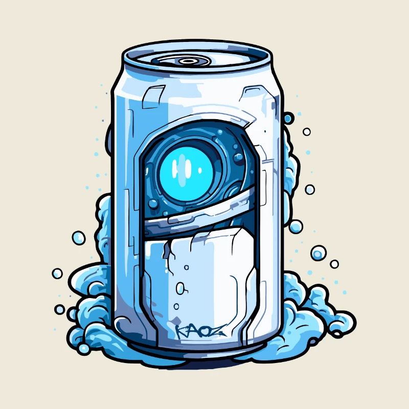 Robot Cyborg Canette de boisson