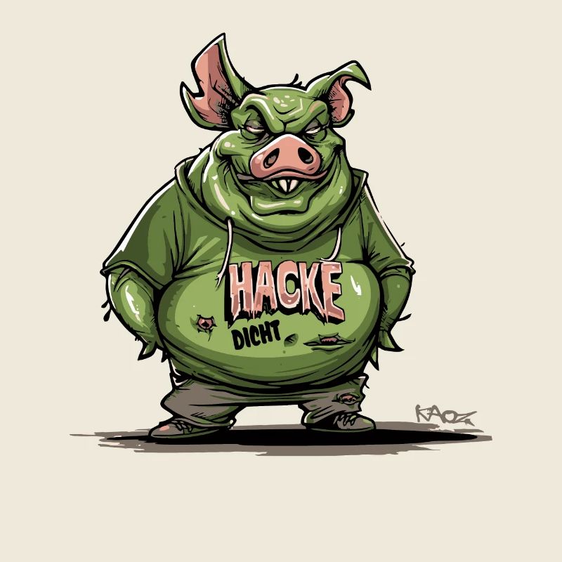 Houe Dense Cochon Zombie