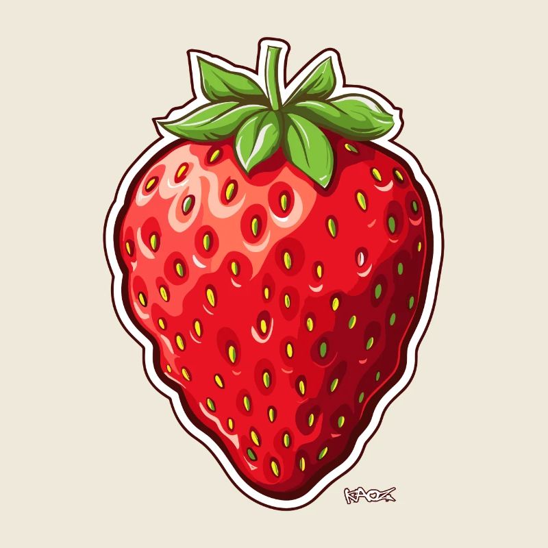 Fraise grosse, épaisse et juteuse