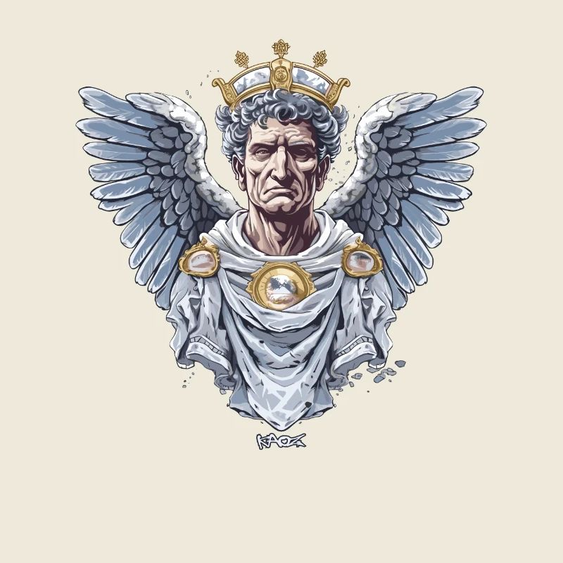 L'Empereur César : ange avec des ailes