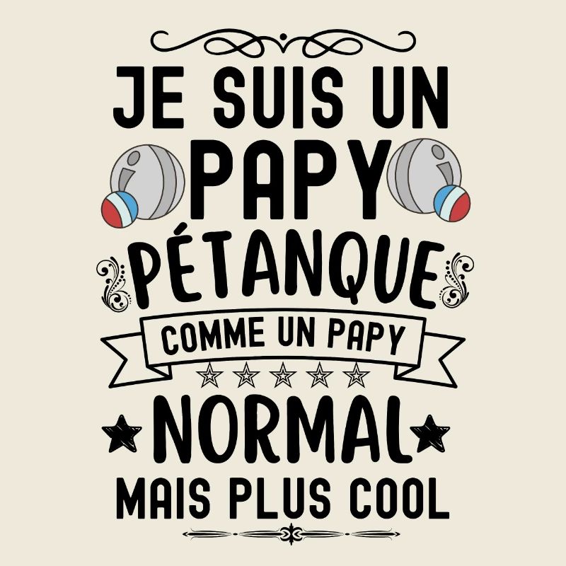 Papy joueur de pétanque