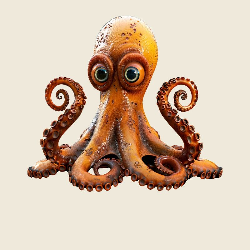 Octopus Small Octopus Cuttlefish Cute Octopus