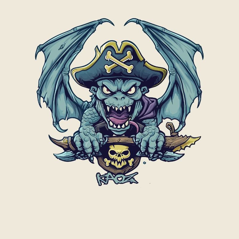 Powerful Gargoyle Monster Pirate
