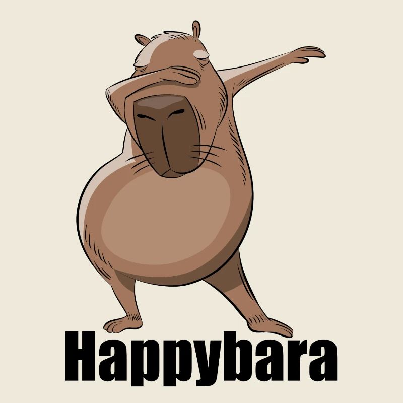 Capybara Dabbing Happybara Geschenk