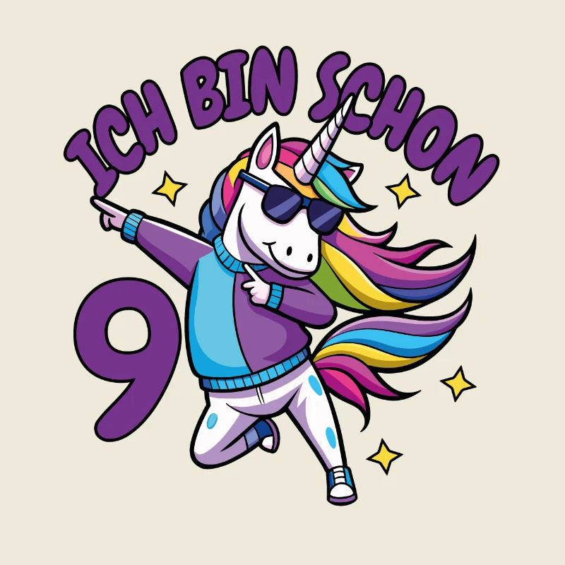 ich bin schon 9 Geburtstags Geschenk Mädchen shirt