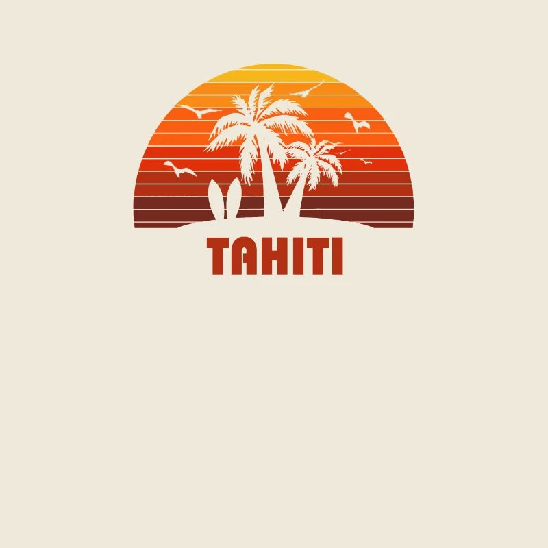 Cooles Tahiti Beach Sunset Souvenir