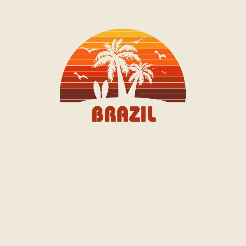 Cool Brazil Beach Sunset Souvenir