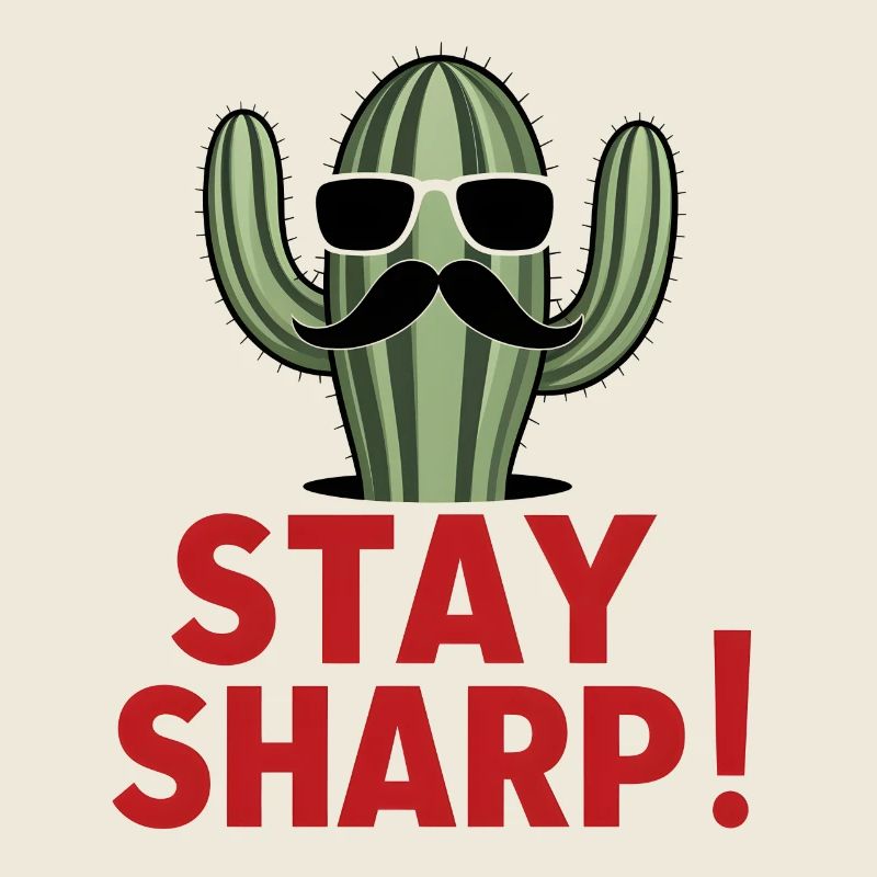 Lunettes de soleil élégantes à moustache Cactus Stay Sharp