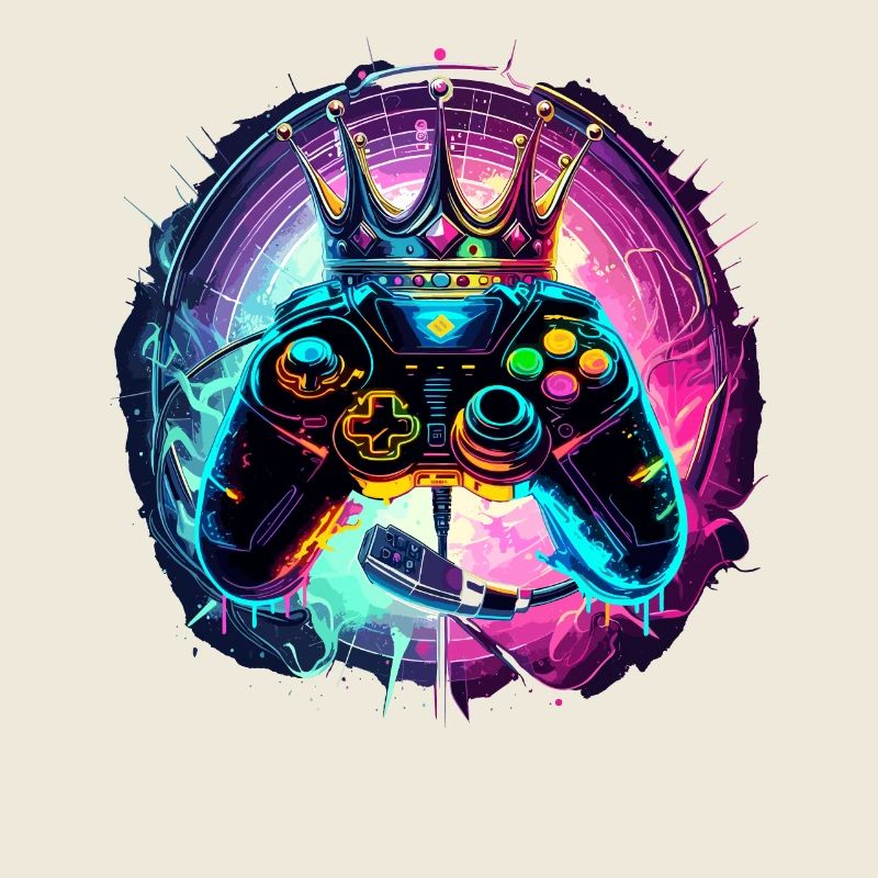 Gaming Controller mit Headset und Krone